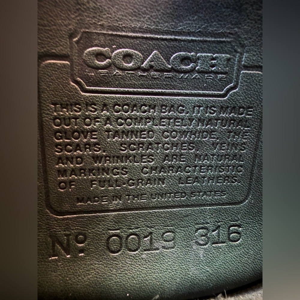 RARE Coach vintage green leather crossbody bag - Picture 9 of 16